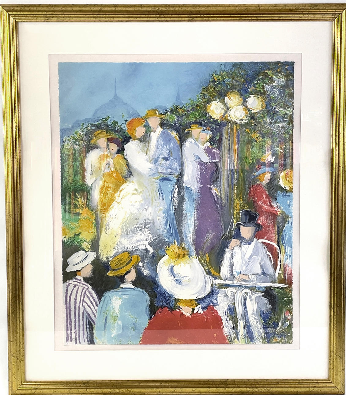 KARL HÖGLUND. Dansbana, lithograph in colours, signed.