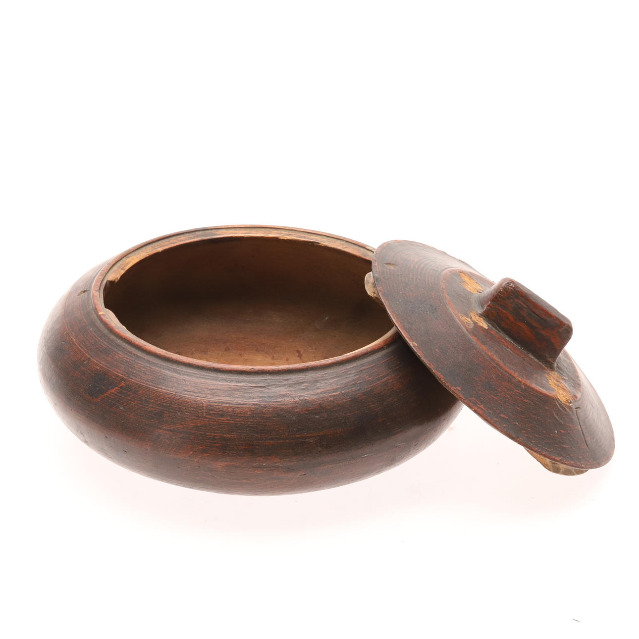 LÅG SKÅL. Træ. Allmoge, drejet, 18-/1900.