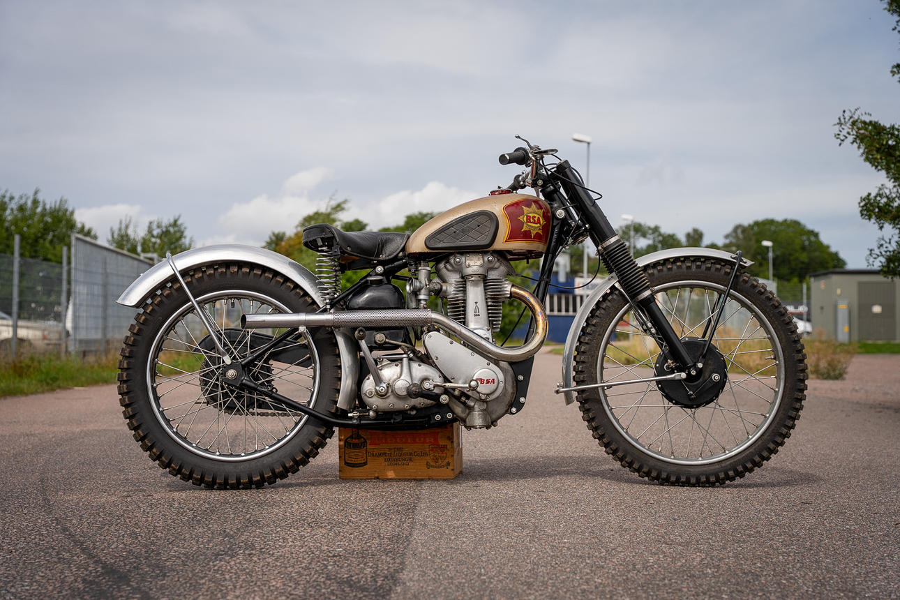 BSA, modell B33, ca 1952, England.