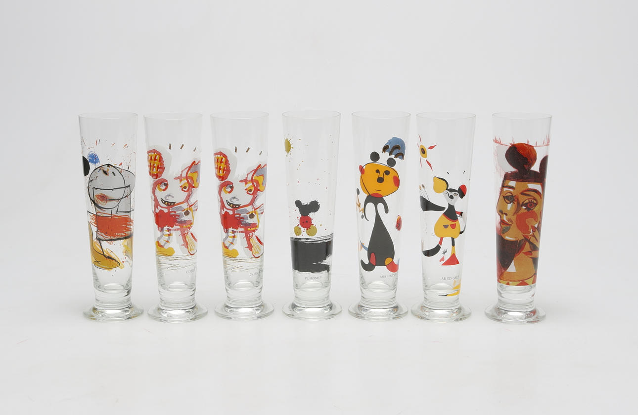 GLASSERVIS, 7 delar, Lasse Åberg.