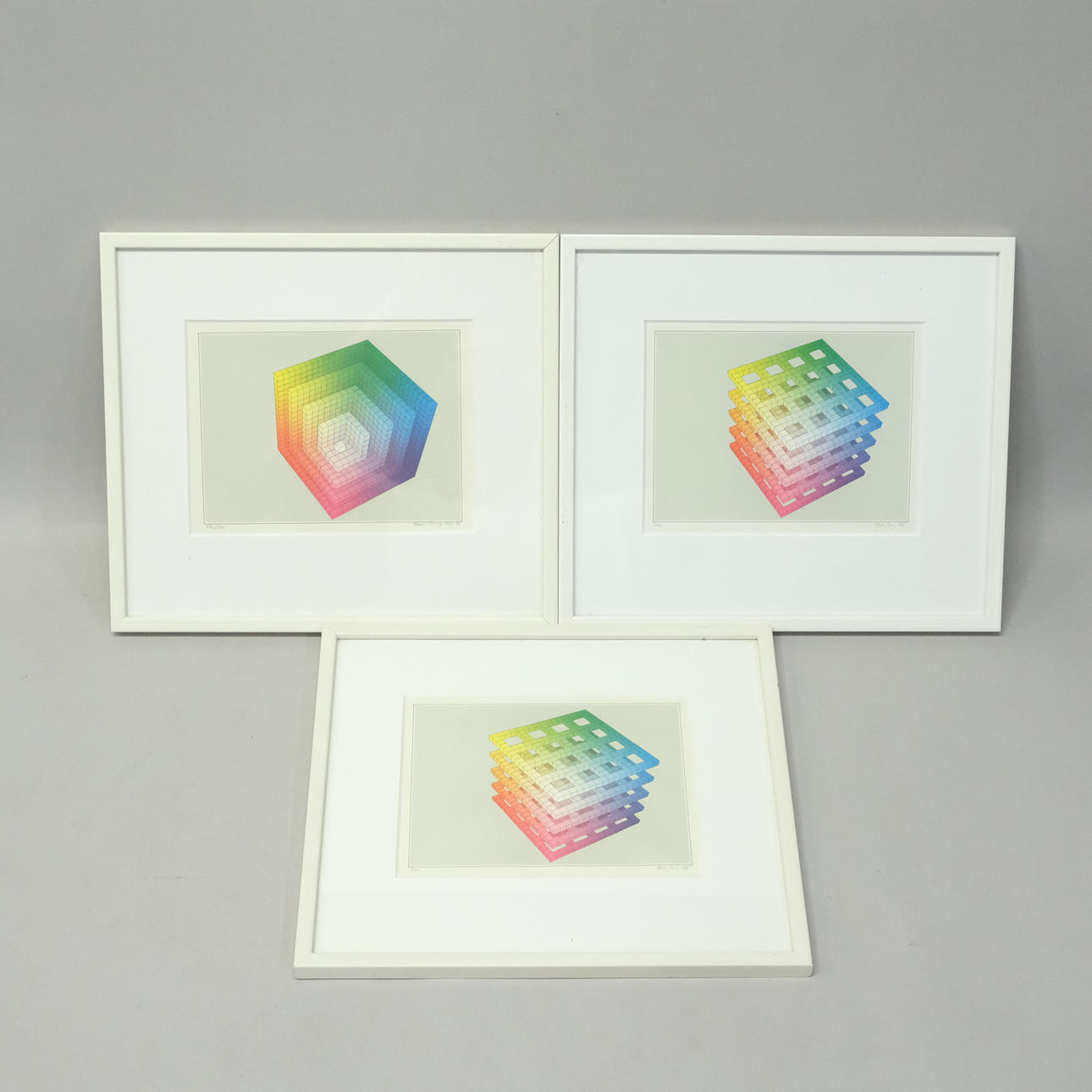 BECK & JUNG. LITHOGRAPHS. THREE PARTS.