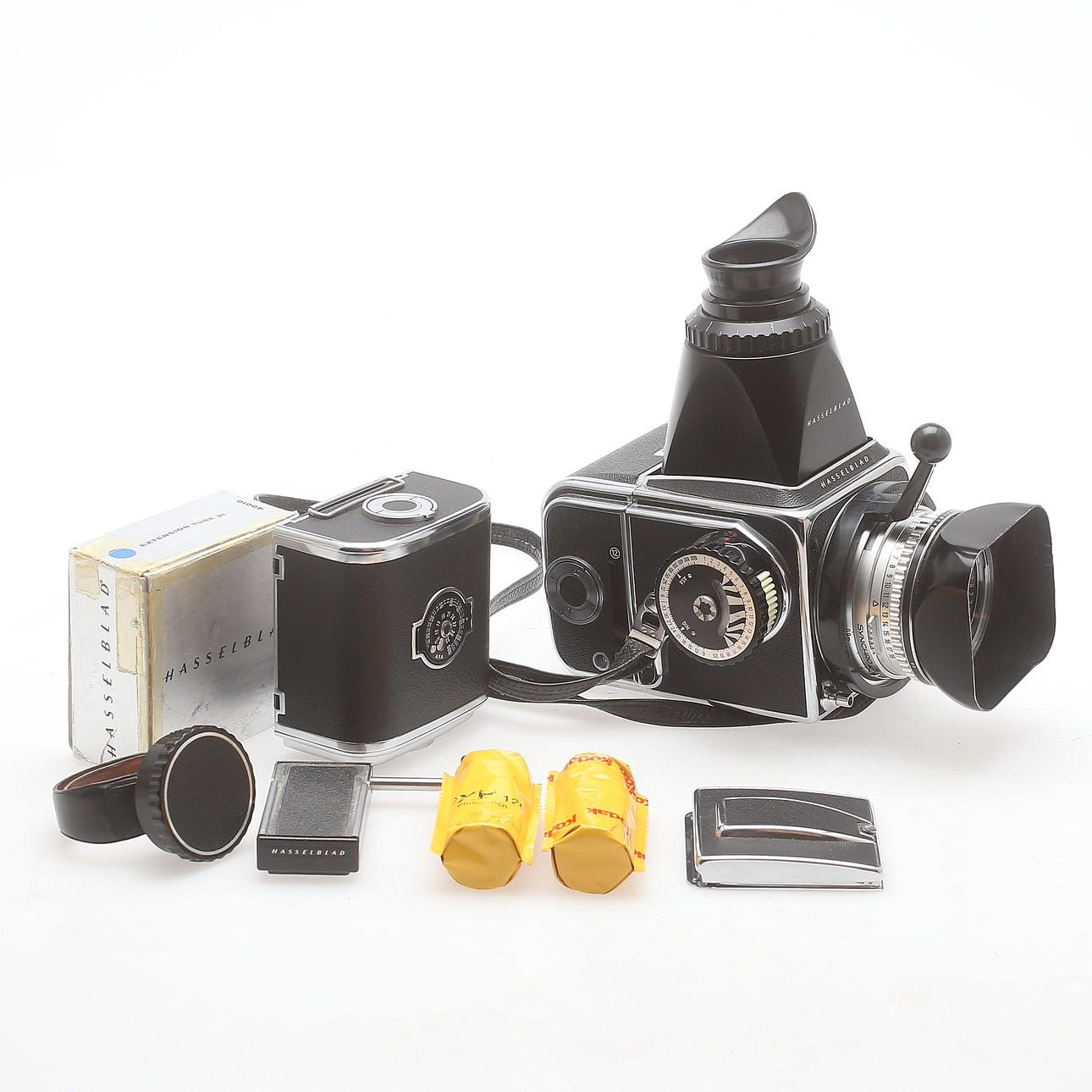 KAMERA, HASSELBLAD 500C, 7 delar.