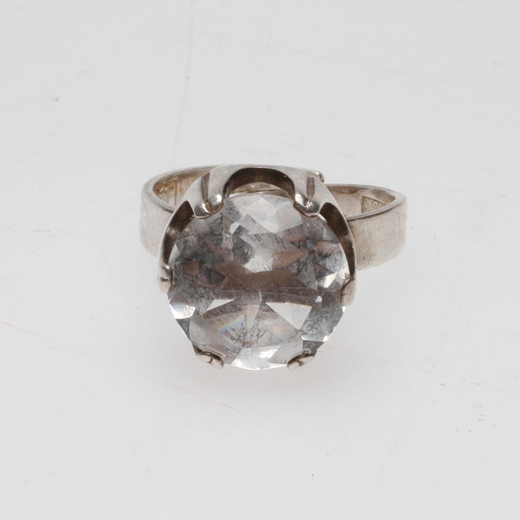 RING, silver, Bengt Hallberg, Köping, 1975.
