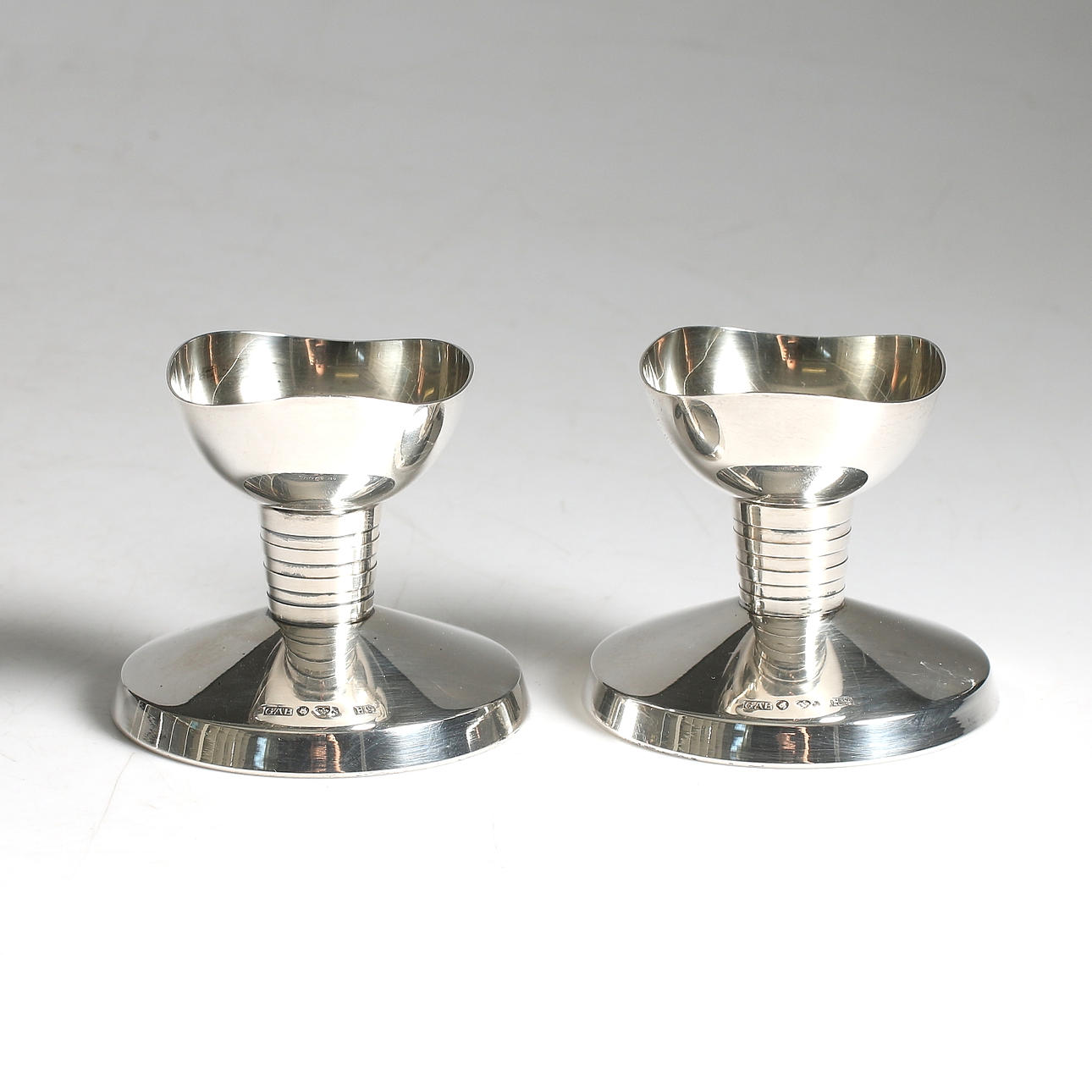 LJUSSTAKAR, 2 st, silver, GAB, 1958.