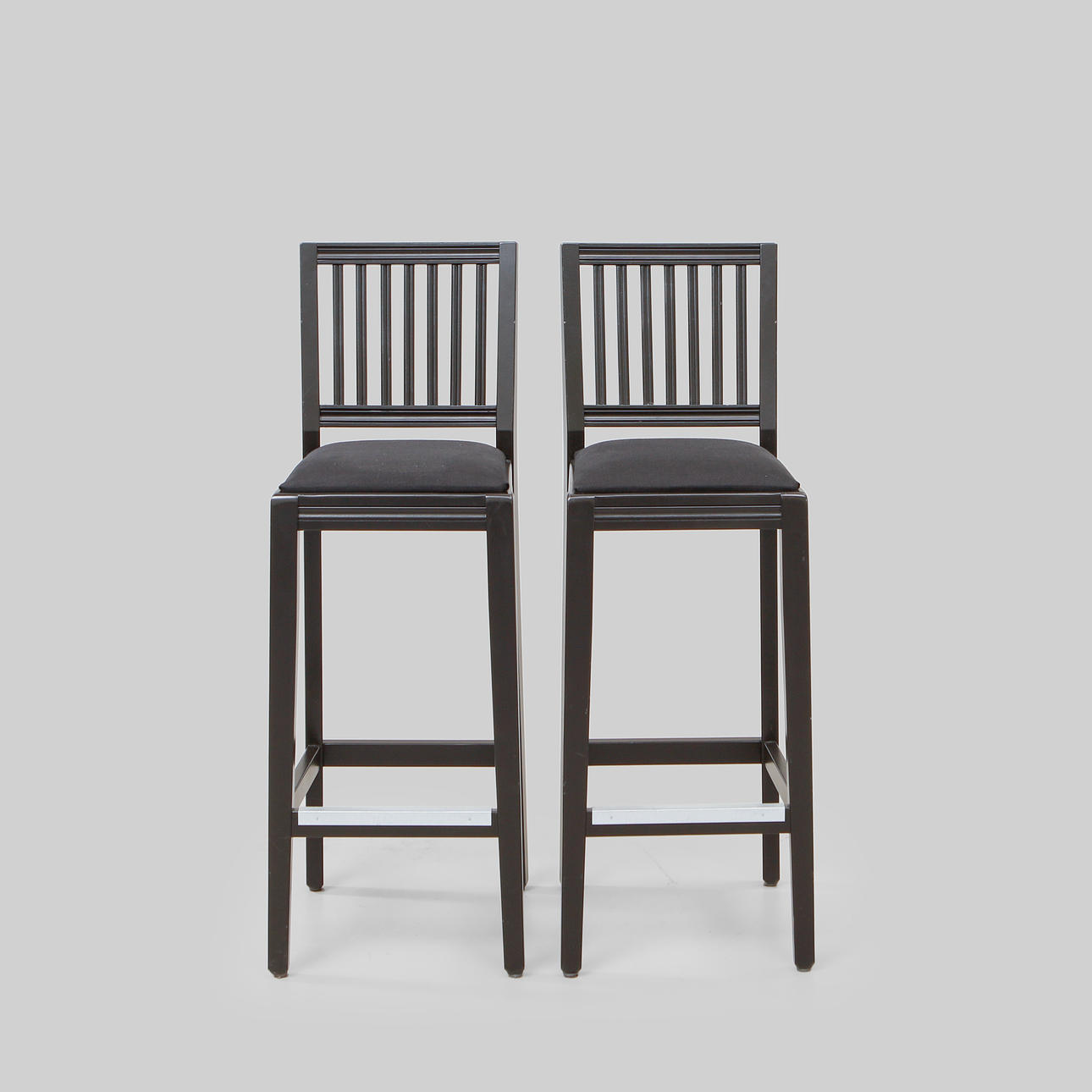 A pair of Leksandsstolen bar stools.