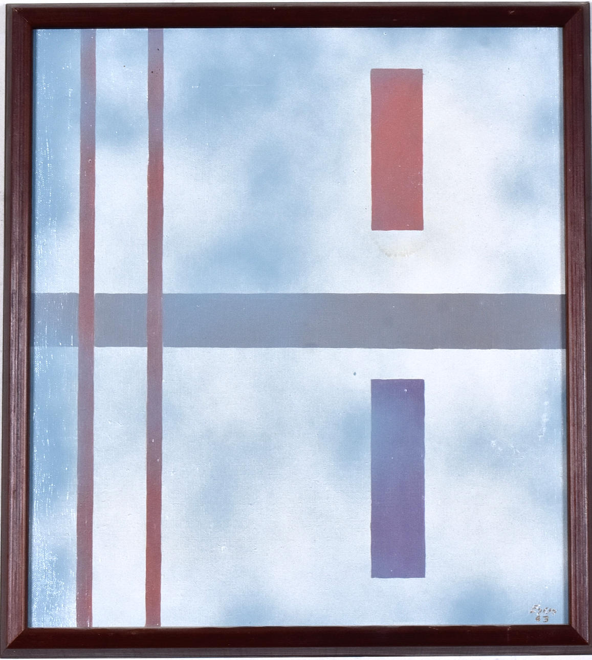 EGON SCHRAMM. AKRYLMALERI, „Sidste sommerdag“.