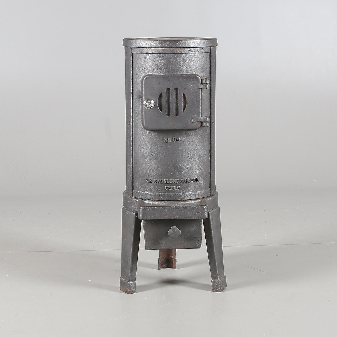 KAMIN, gjutjärn, A.B Skoglund & Olson, Gefle, No 4.
