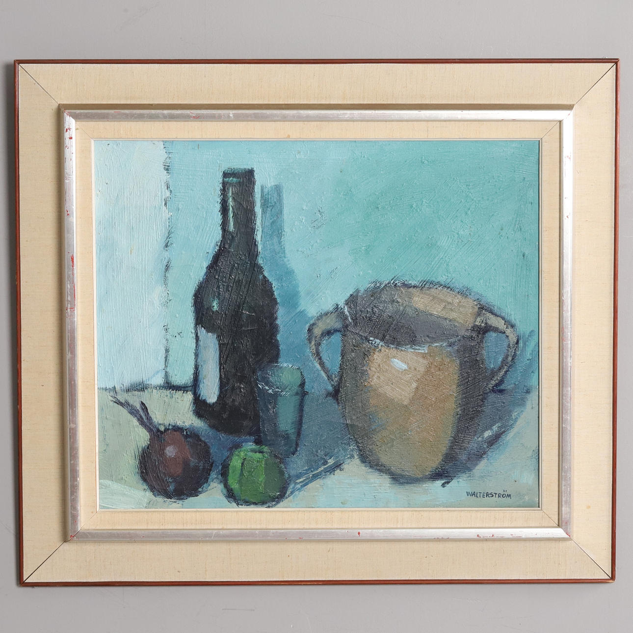 INGVAR WALTERSTRÖM. Oil on panel, still life, signed.
