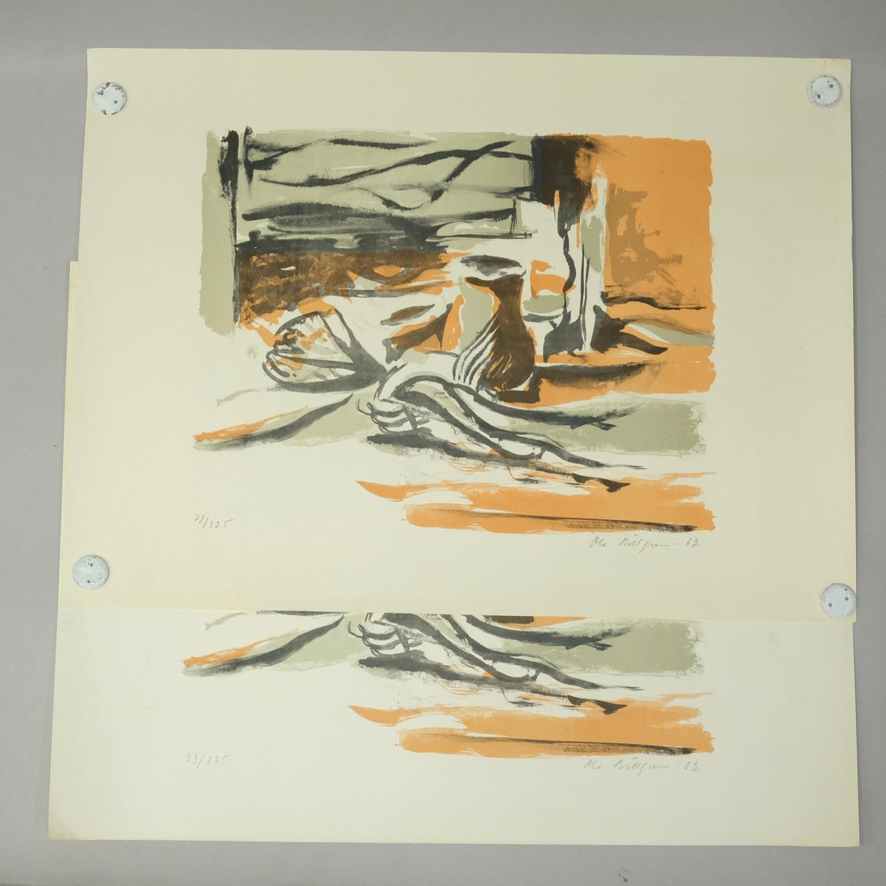 OLA BILLGREN. LITHOGRAPHS. COMPOSITIONS. TWO PARTS.