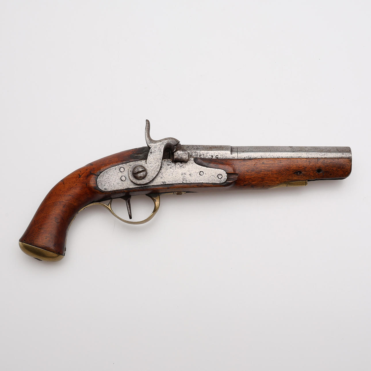 LOCK PISTOL, 19TH CENTURY.