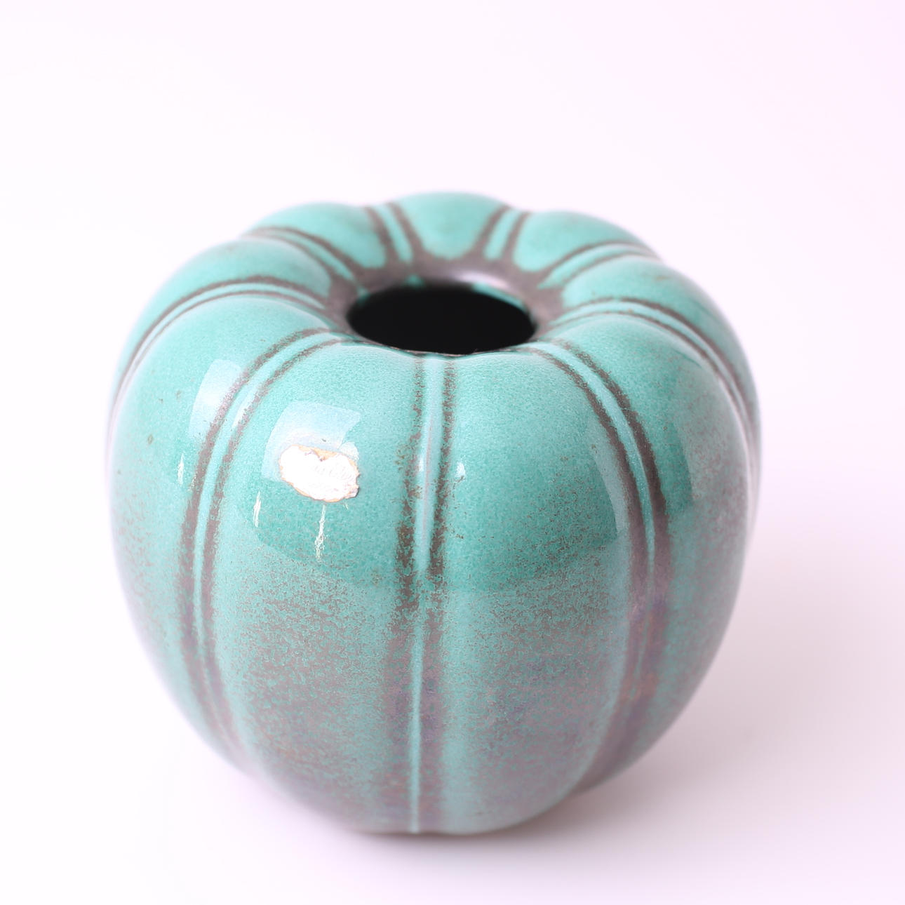 VAS, keramik, grön, Upsala Ekeby, 1900-tal.