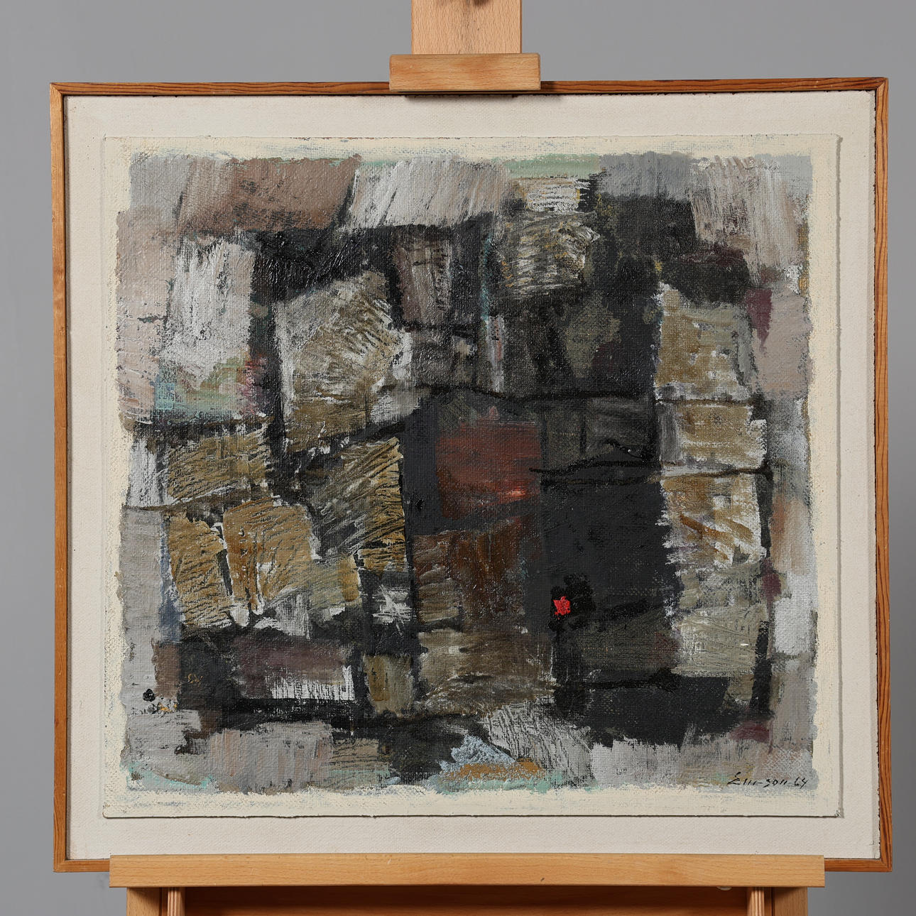 ERIK EMANUELSSON. OIL ON PANEL, signed and dated -64.