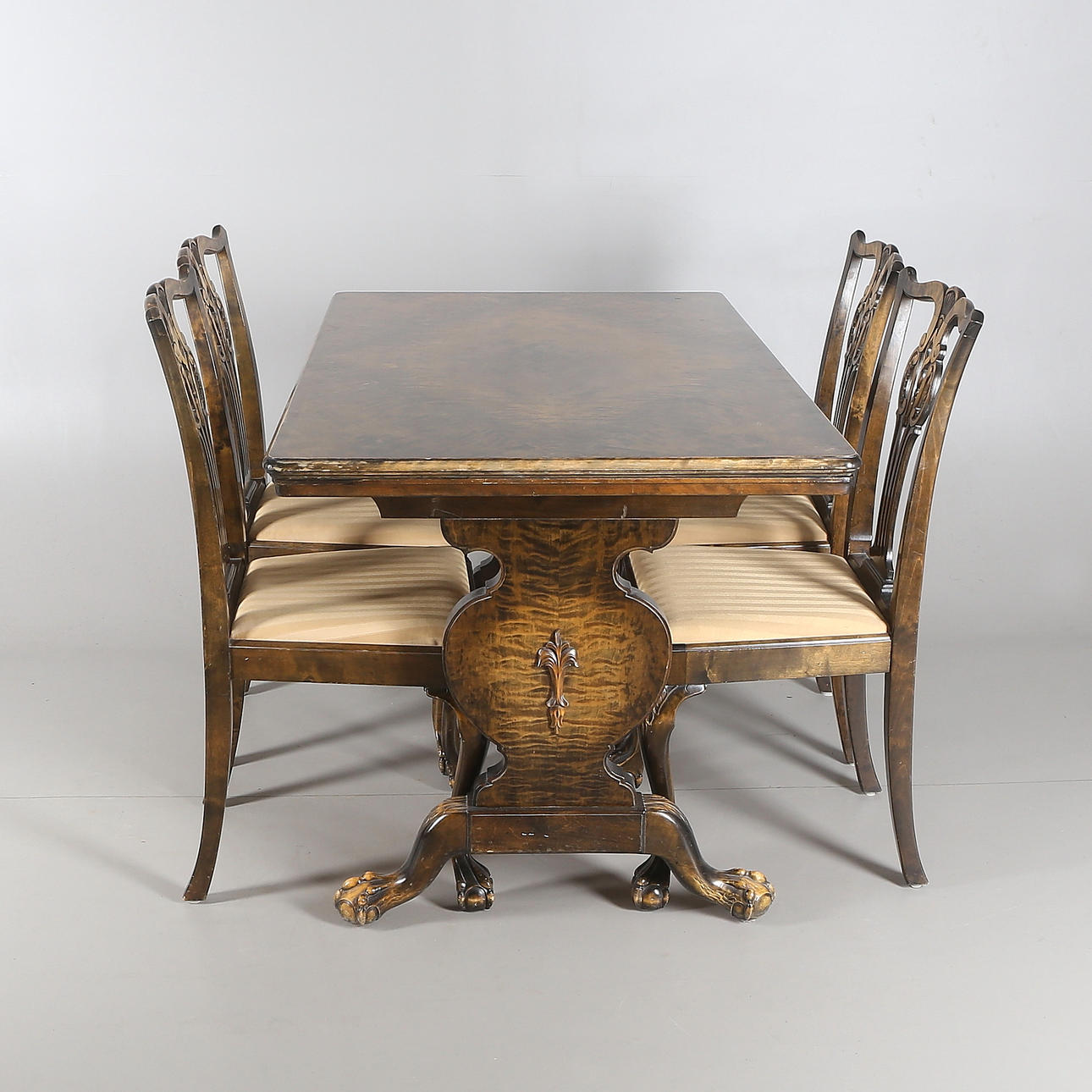 MATSALSMÖBLEMANG, 6 delar, nyrokoko-stil, 1900-tal.