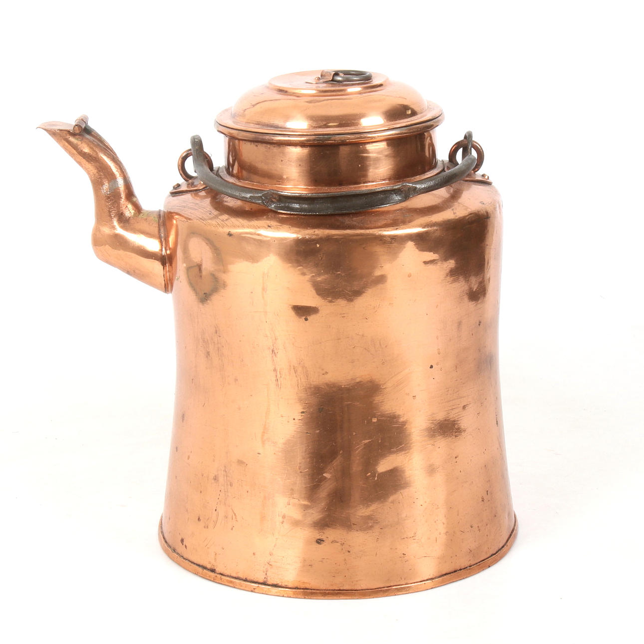 A coffee pot, copper, N. Ekström, Skutskär.