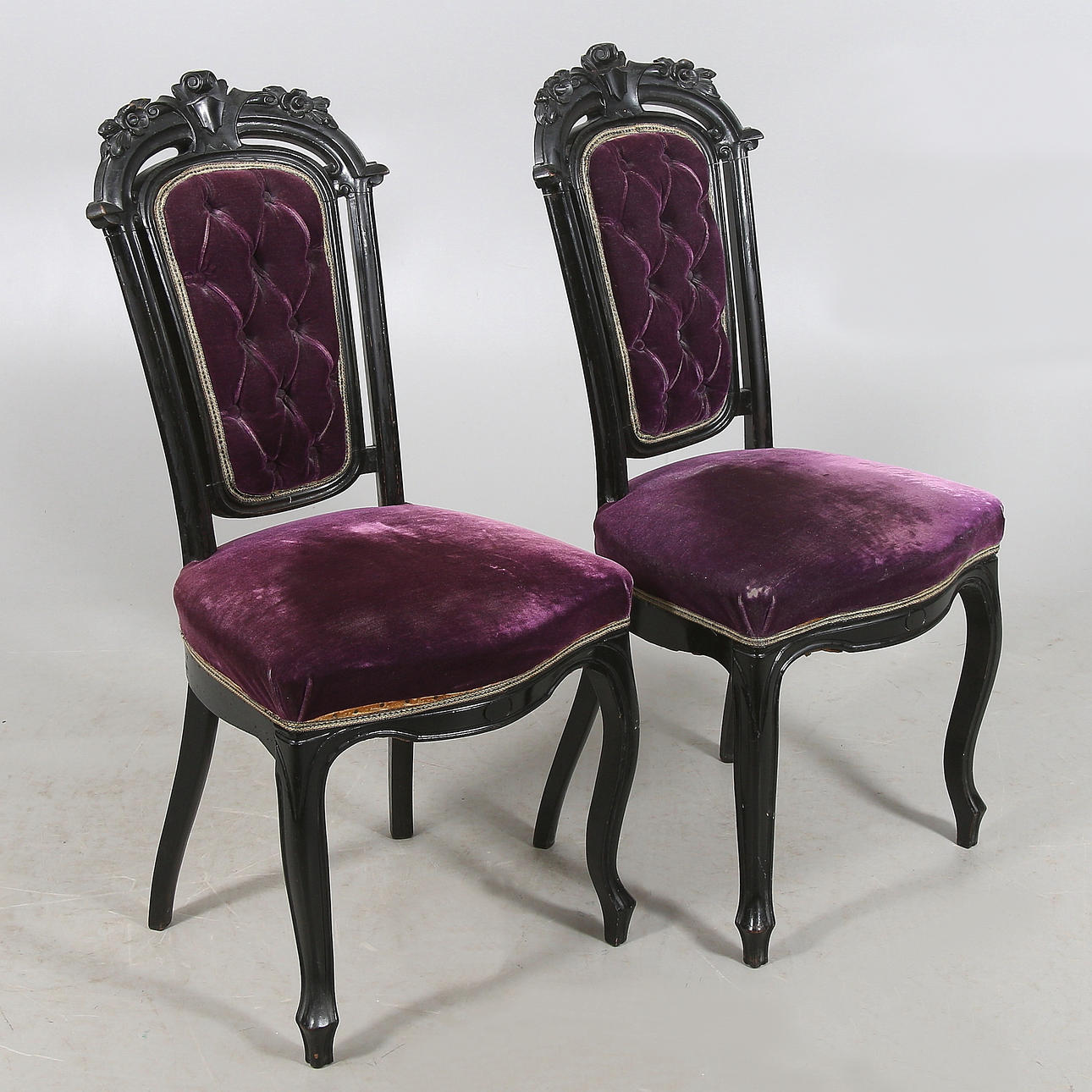 STOLAR, ett par, nyrokoko, 1800-tal.