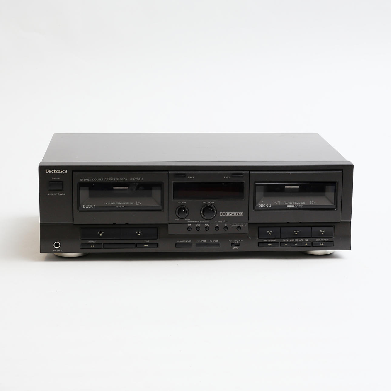 Cassette player, model RS-TR 212, double cassette, Japan.