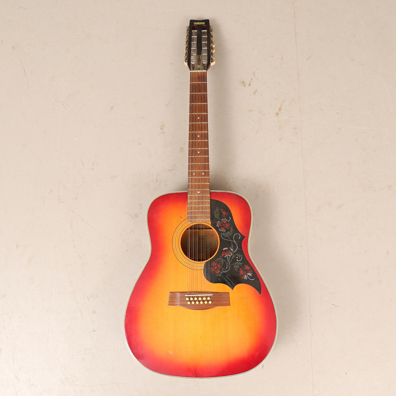 GITARR, akustisk, 12-strängad, Yamaha.