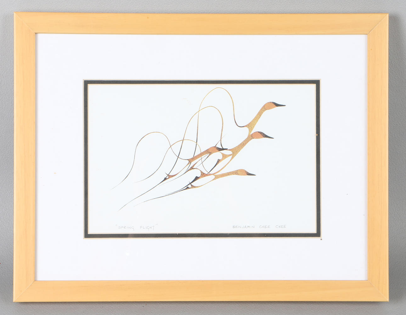 BENJAMIN CHEE CHEE (CANADIAN, 1944-1077) "SPRING FLIGHT".