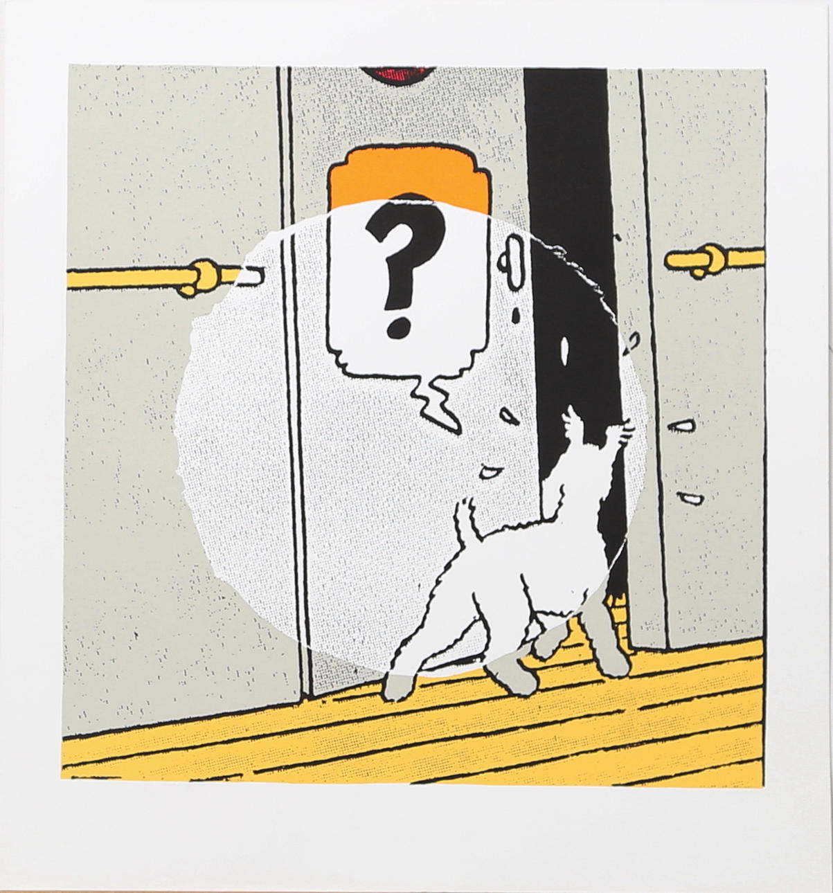 MAGNUS WEINSJÖ. Milou, färgserigrafi, osignerad.