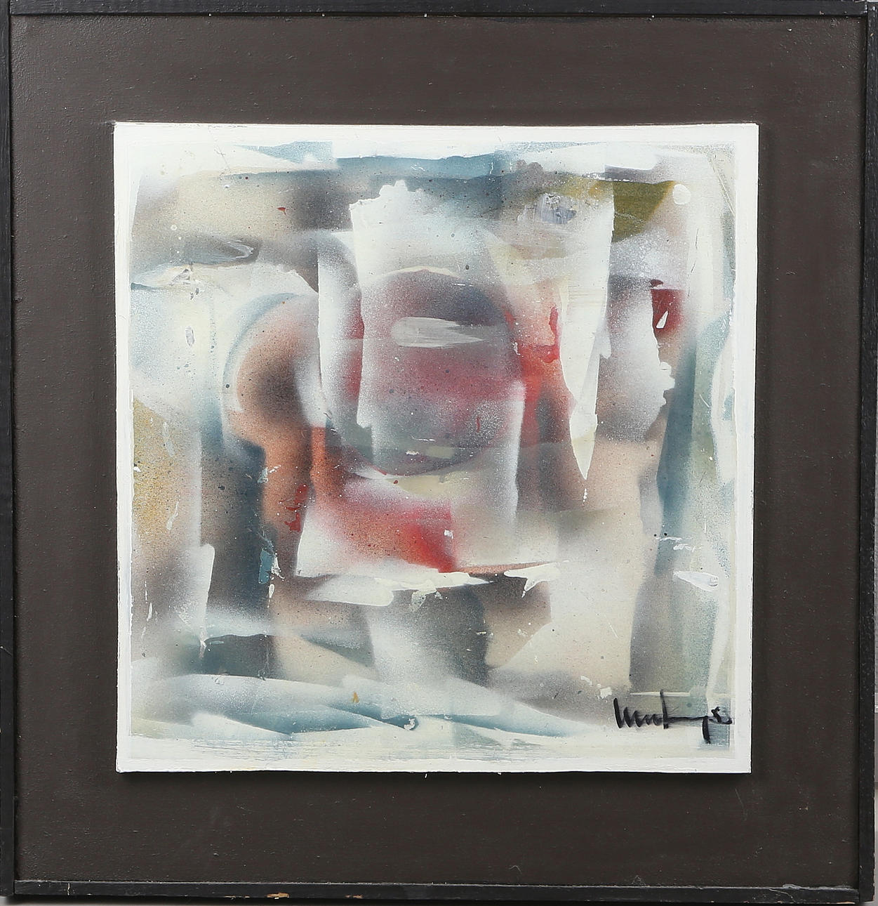 GÖRAN NORBERG. Abstrakt Komposition, olja på pannå, signerad.