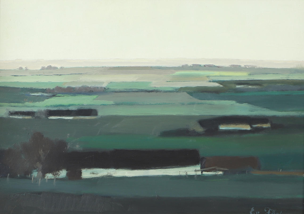 EVERT FÄRHM. Scanian landscape, oil on panel, signed Ev. Farhm. Art ...