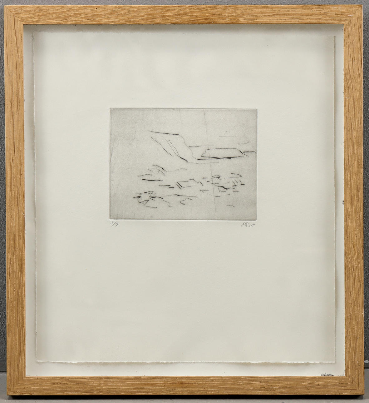 PER KIRKEBY. Untitled from the suite “Iceland 2005".