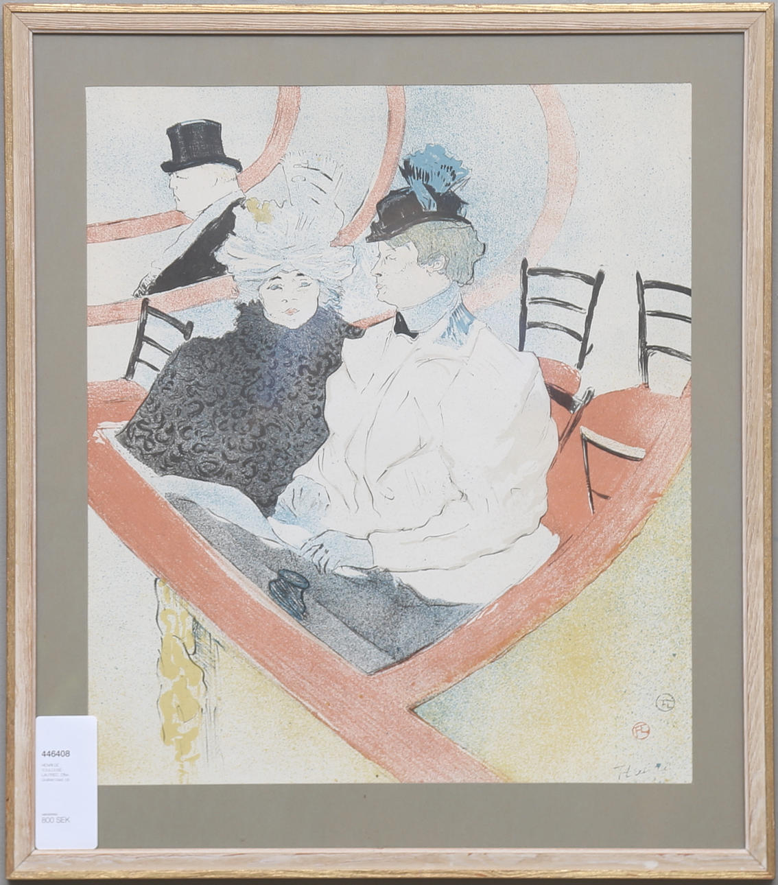 HENRI DE TOULOUSE-LAUTREC. EFTER. Grafiskt blad.