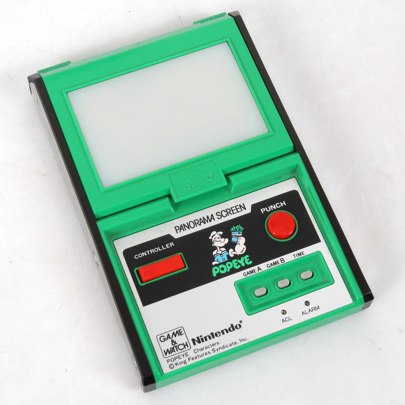 GAME & WATCH, “Popeye”, panorama screen, Nintendo, 1983.