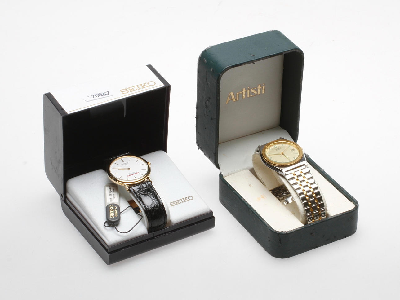 MEN'S WATCH, 2 pcs, Seiko Quartz and Orient.