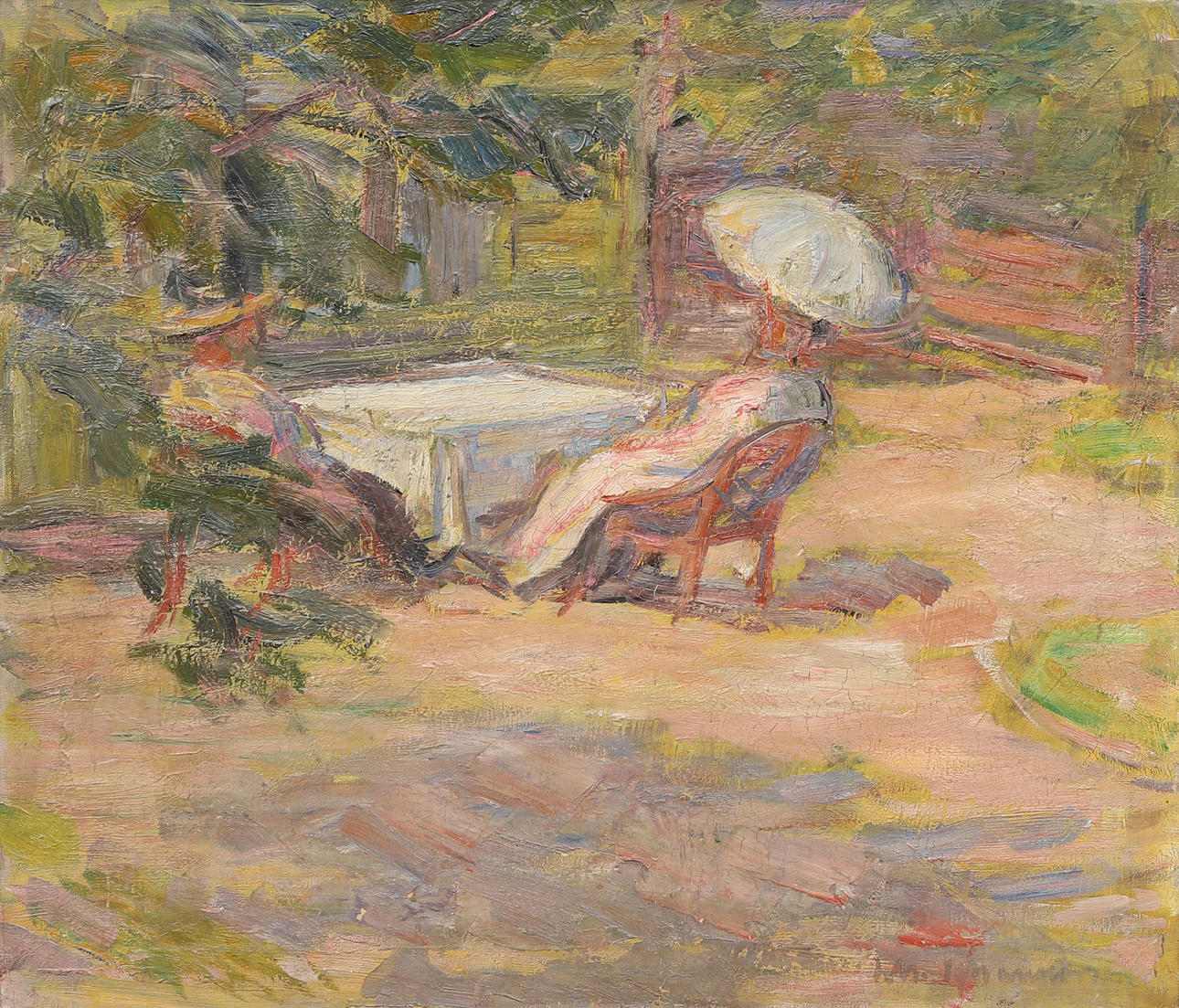 JOHAN JOHANSSON. Oil on canvas, signed, probably executed 1910/20s.