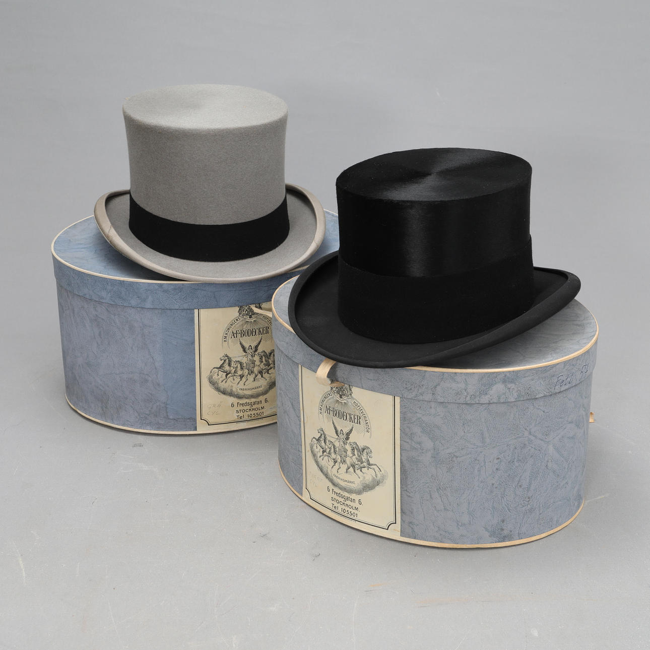 CYLINDER CAPS, 2 pieces, AB Bodecker, Scott & co.