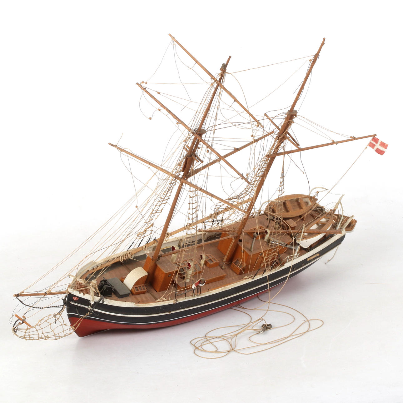 A “Lilla Dan” ship model, Denmark, 20th century.