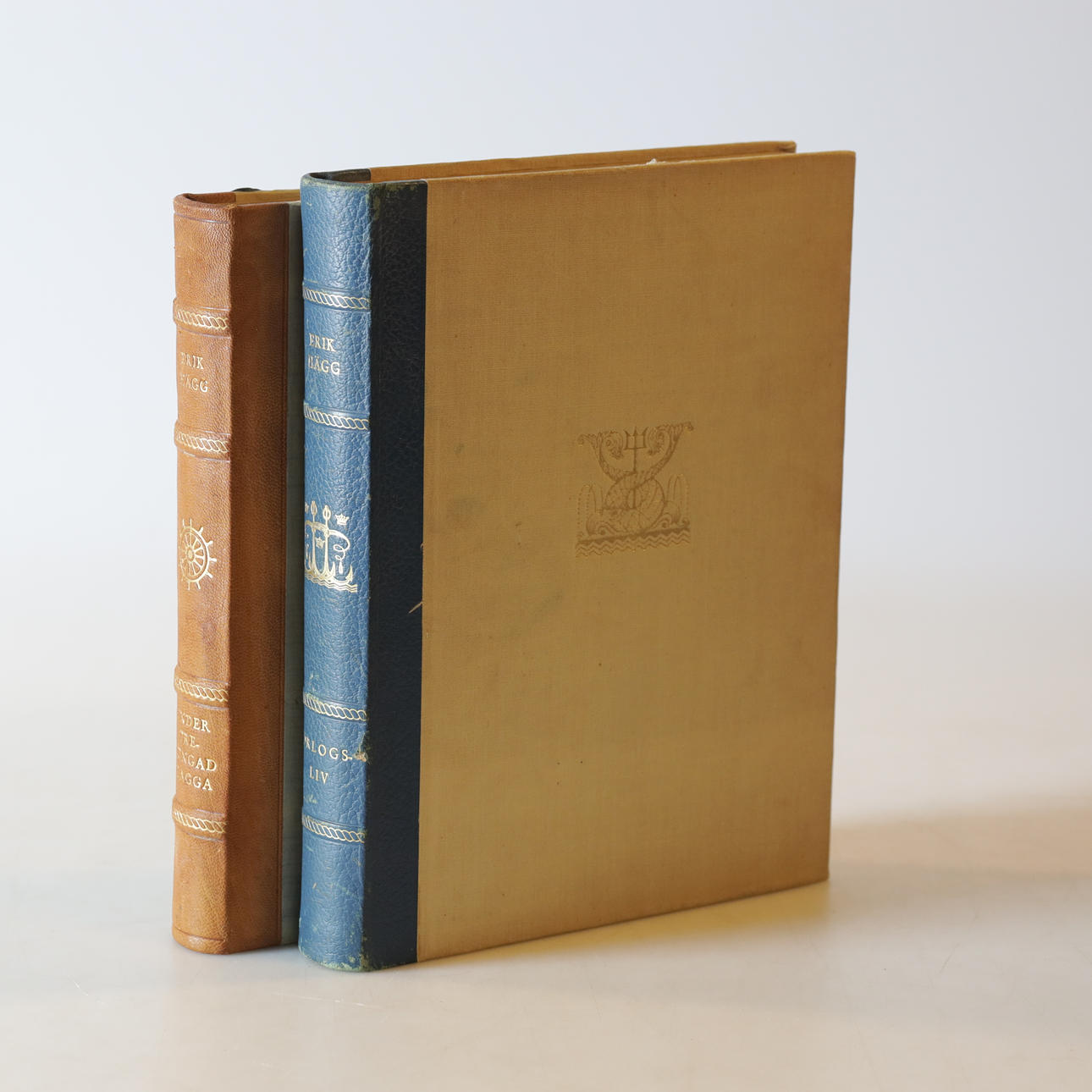 ERIK HÄGG. 2 books, nautical, 1940s.