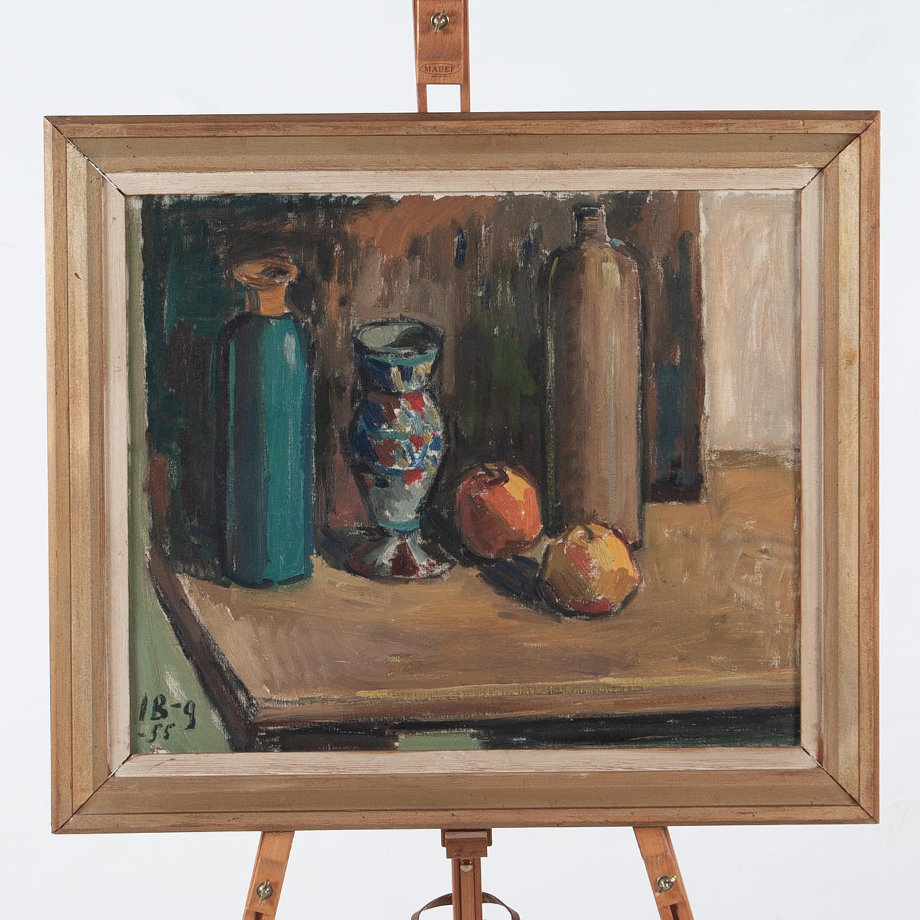 IWAN BROBERG. Oil on canvas, Still life, Signed and dated -55.