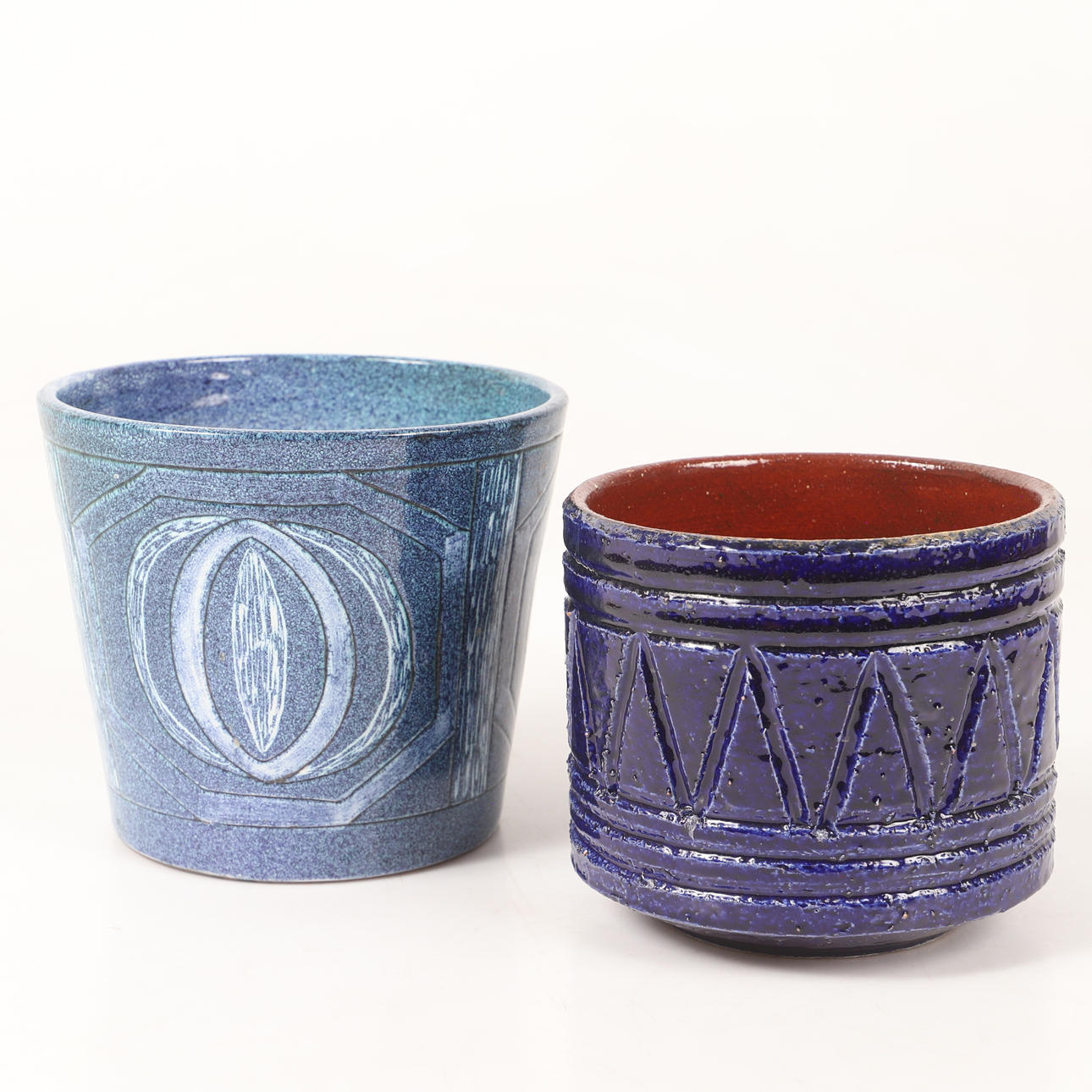 A pair of stoneware outer lining, including Steninge, 1900's.