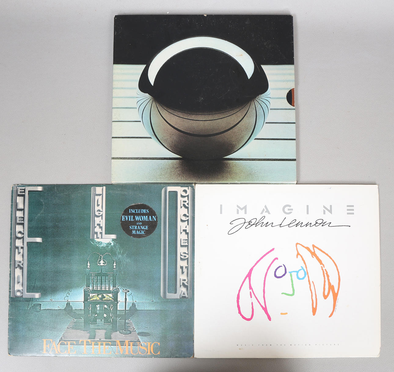 THREE LP'S. ELO, JOHN LENNON & THE WHO (3).