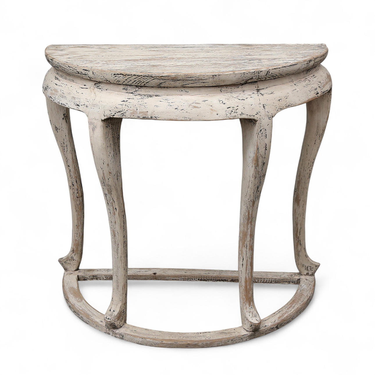 Chinese-style console table in painted wood, 20th Century.