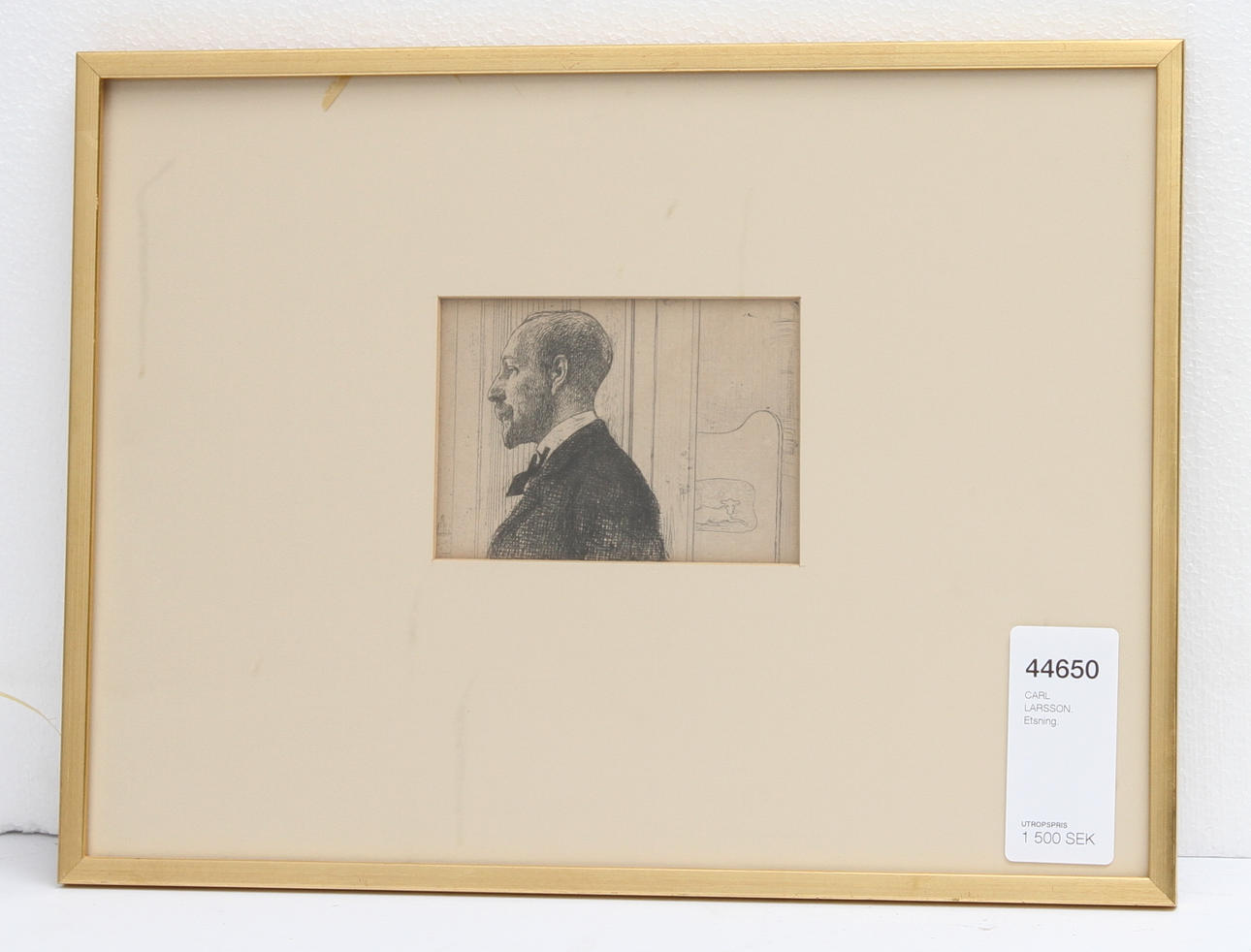 CARL LARSSON. Etsning.