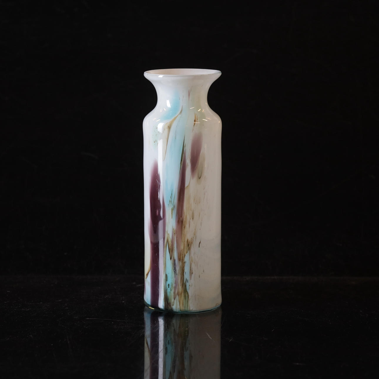 A glass vase by Per Lütken, Holmegaard, 60's.