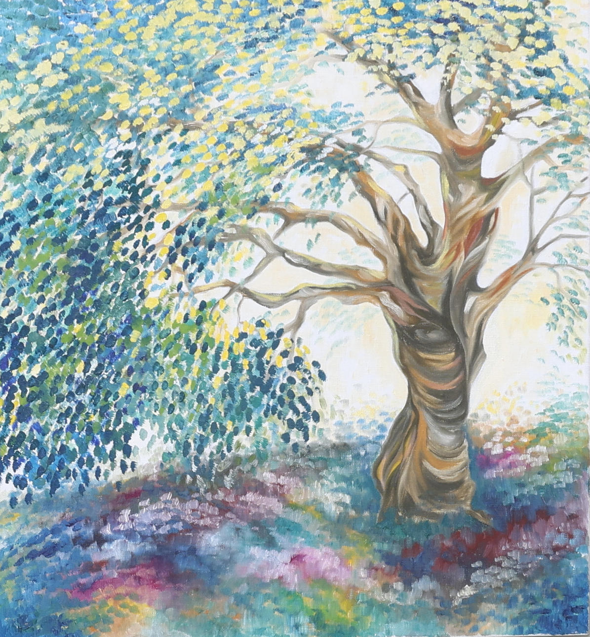 OKÄND KONSTNÄR. Trees, oil on canvas.