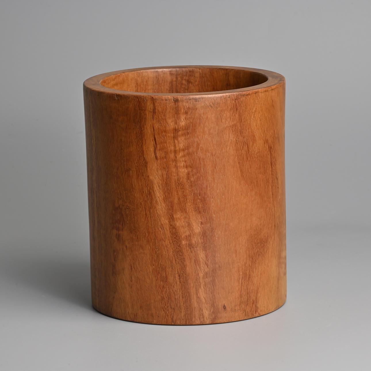 A CHINESE HARDWOOD BRUSH POT, BITONG.