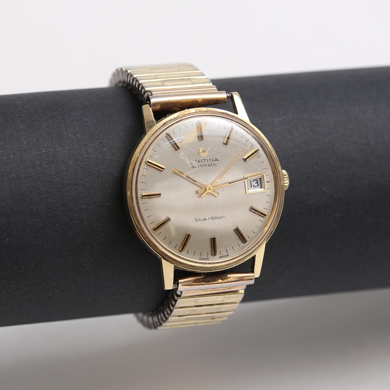 CERTINA blue ribbon サーチナ ゴールドカラー スイス製 アンティーク メンズ腕時計 手巻き
