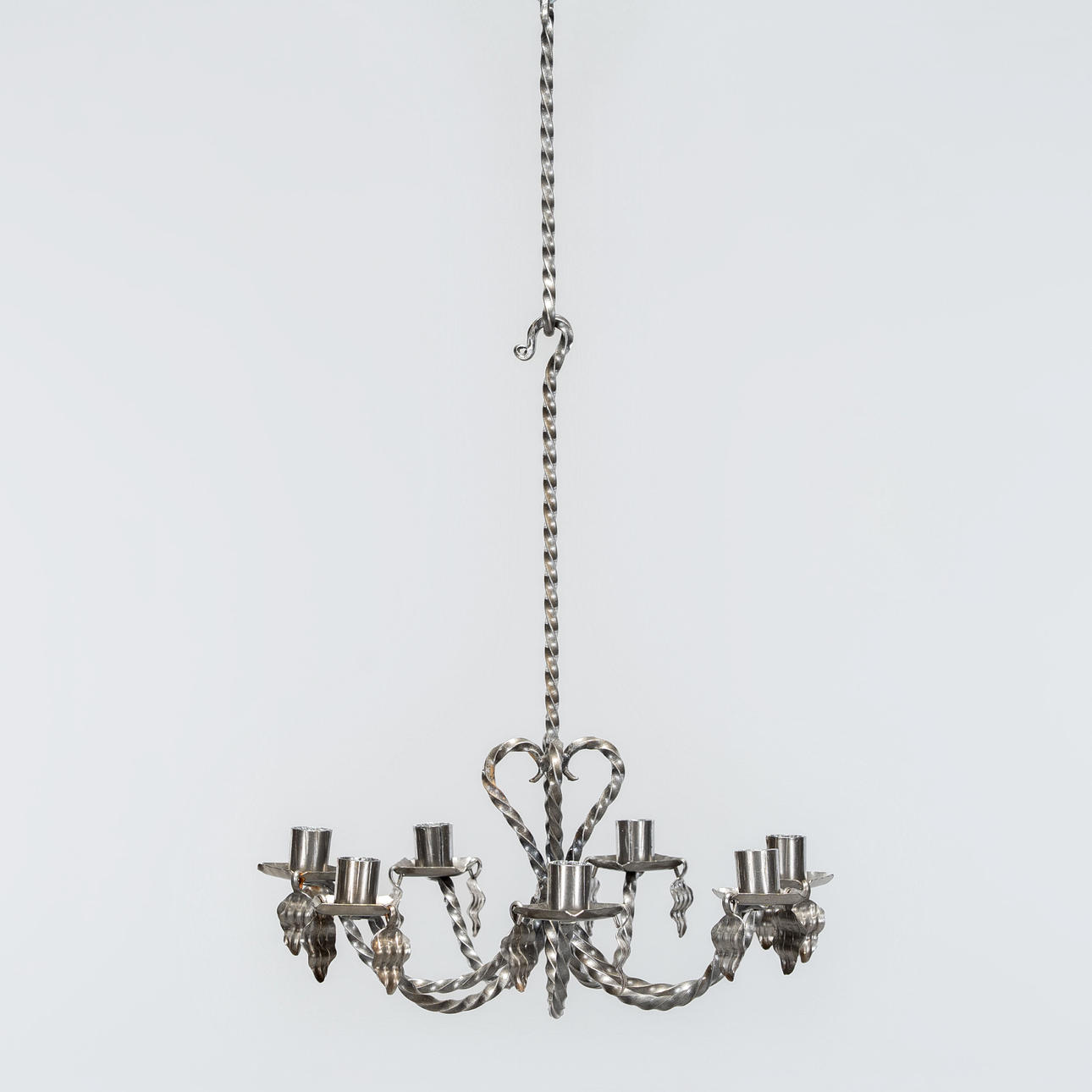 A FORGED CHANDELIER, probably Käck & Hedbys, Leksand, 20th century.