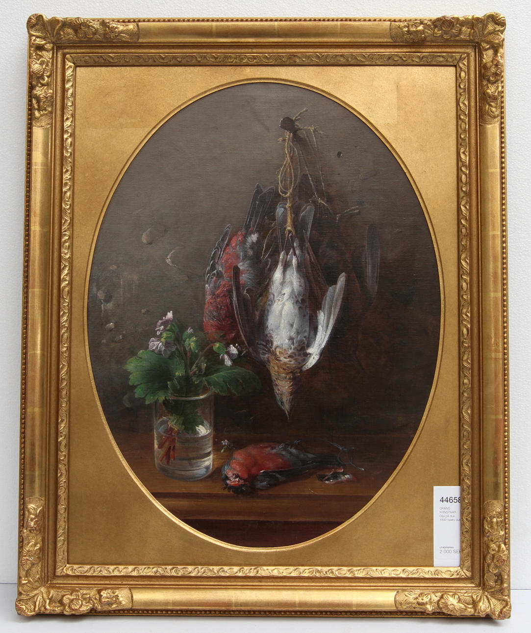 OKÄND KONSTNÄR. Olja på duk. 1800-talets slut.