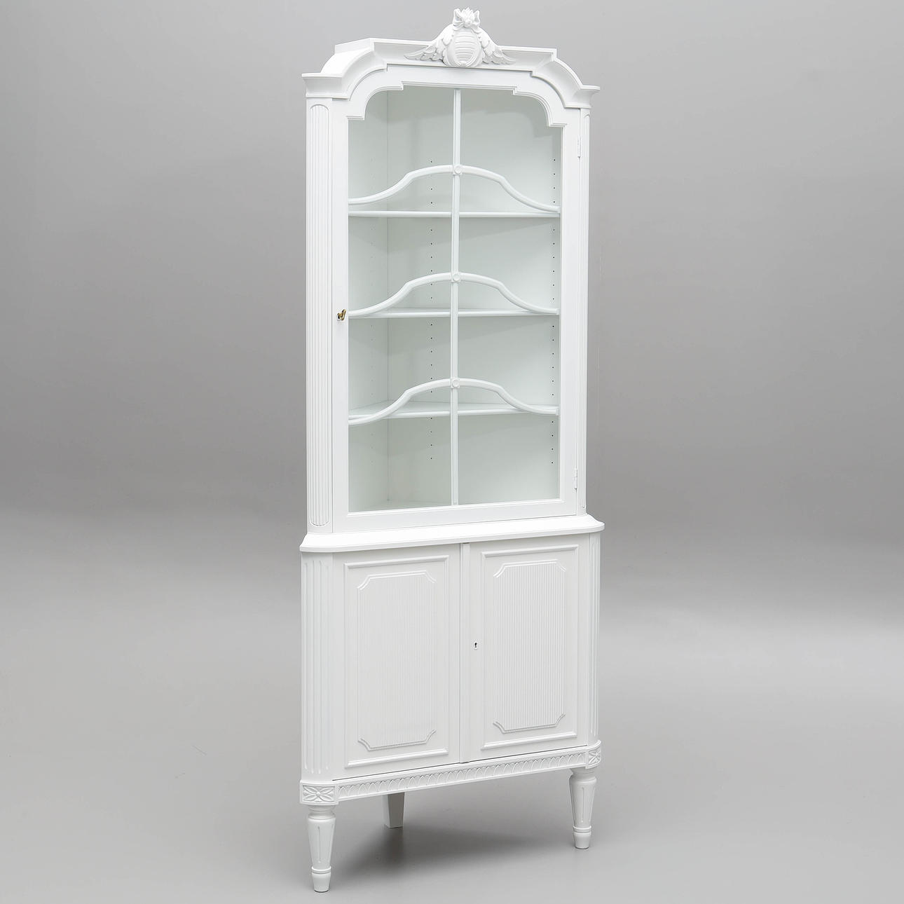 CORNER CABINET, Gustavian style, contemporary.