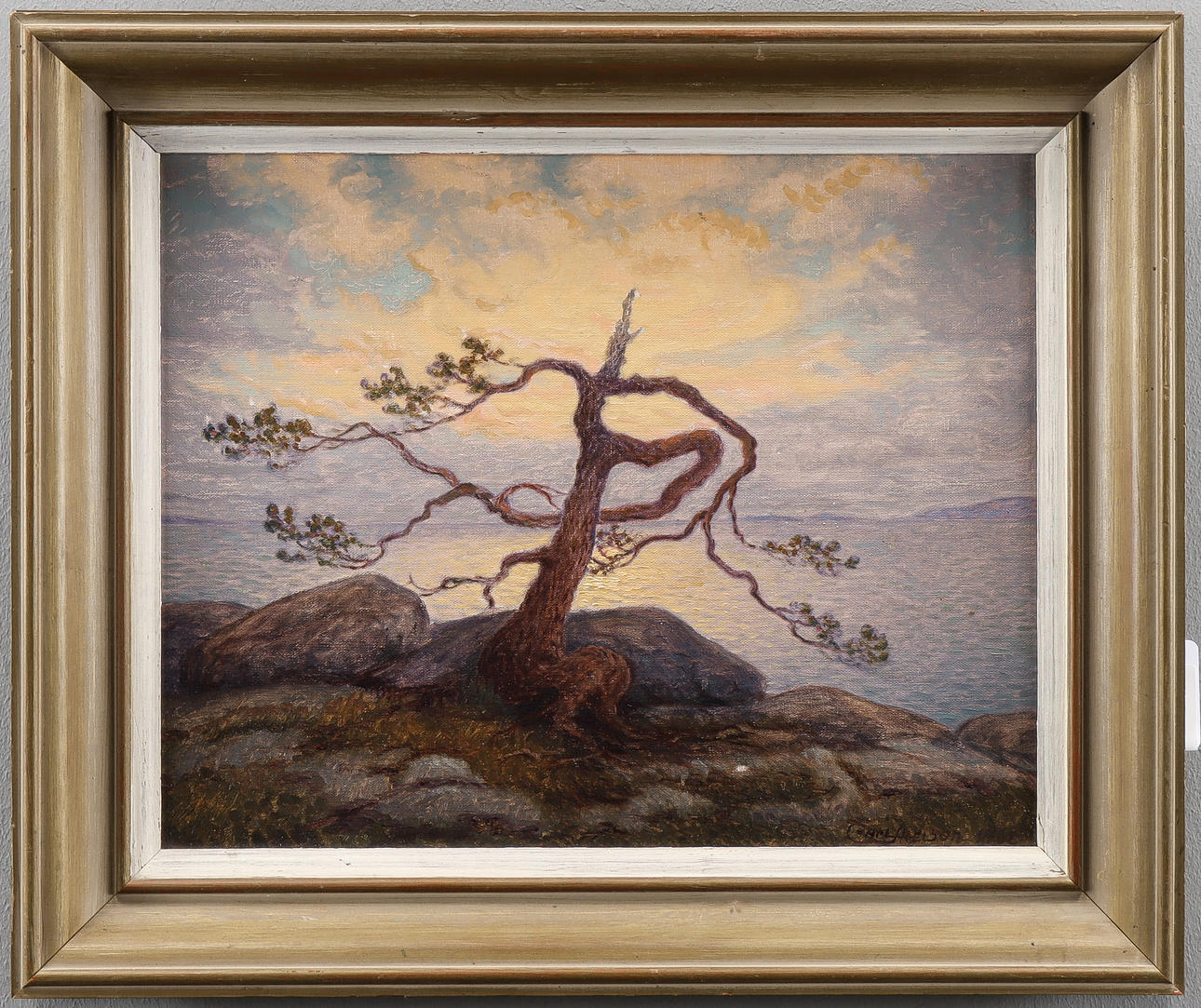 CARL AXELSSON oil on canvas, signed 1962.