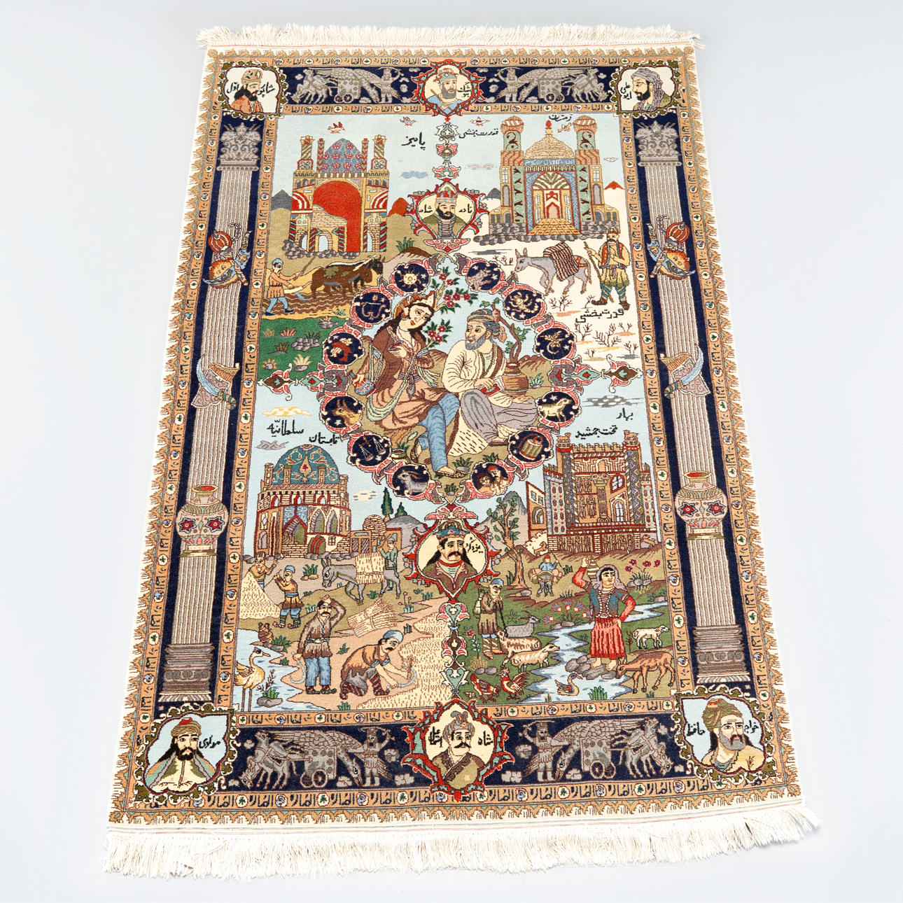 ORIENTMATTTA, Tabriz, 180X114, „Årstider“, 20. århundrede.