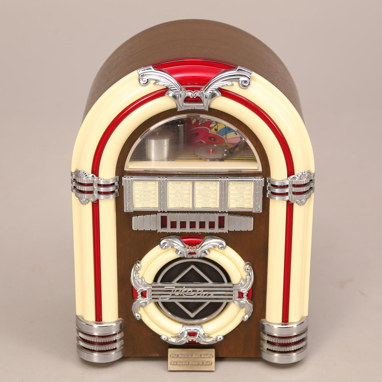 RADIO with cassette player, jukebox model, 19/2000s.