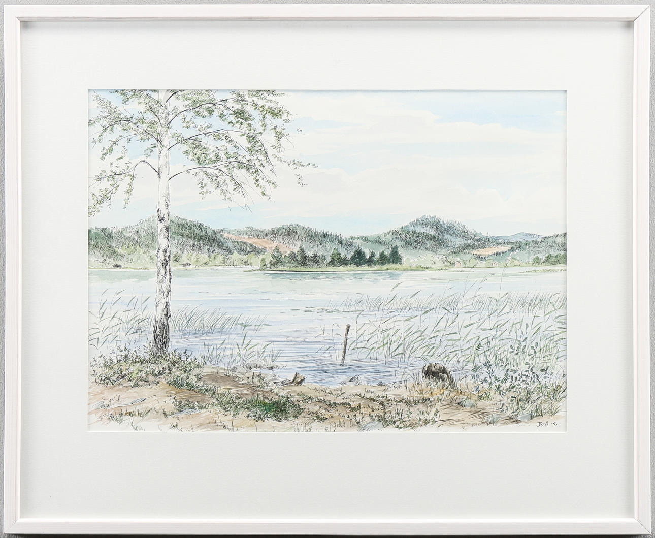 BO ANDERSSON (BOA), Aquarell, signiert -95.