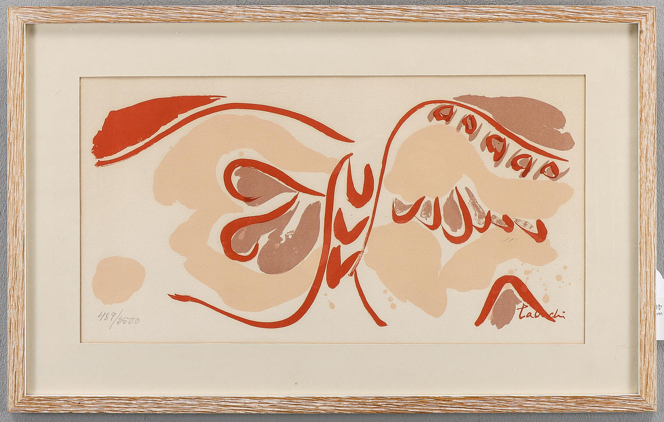 YASSE TABUCHI. Composition in red.